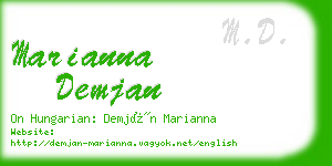 marianna demjan business card